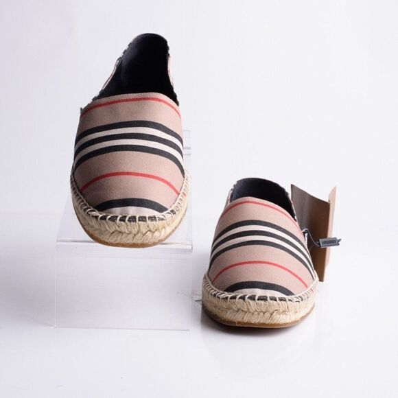 Burberry Womens Alport Icon Stripe Espadrilles Loafers Shoes Sz EU 40 US 10 - Picture 4 of 9